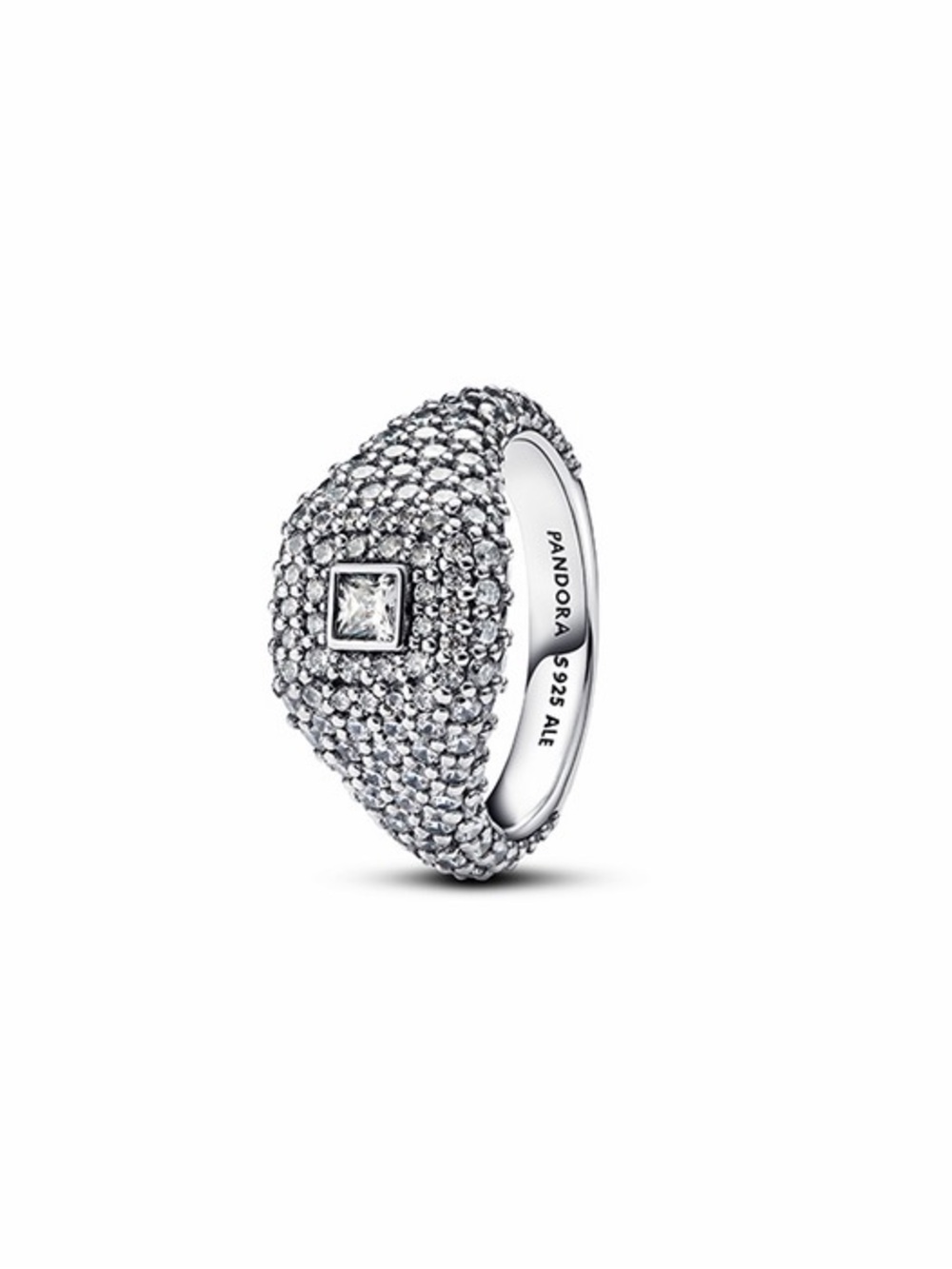 Pandora Pavé Square Cocktail Ring - Size 9